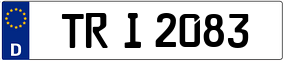 Trailer License Plate